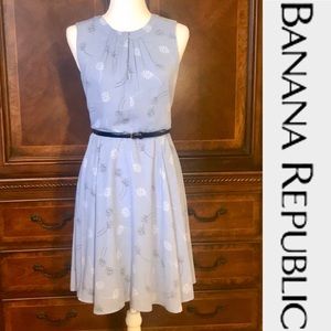 Banana Republic Blue Floral Dress